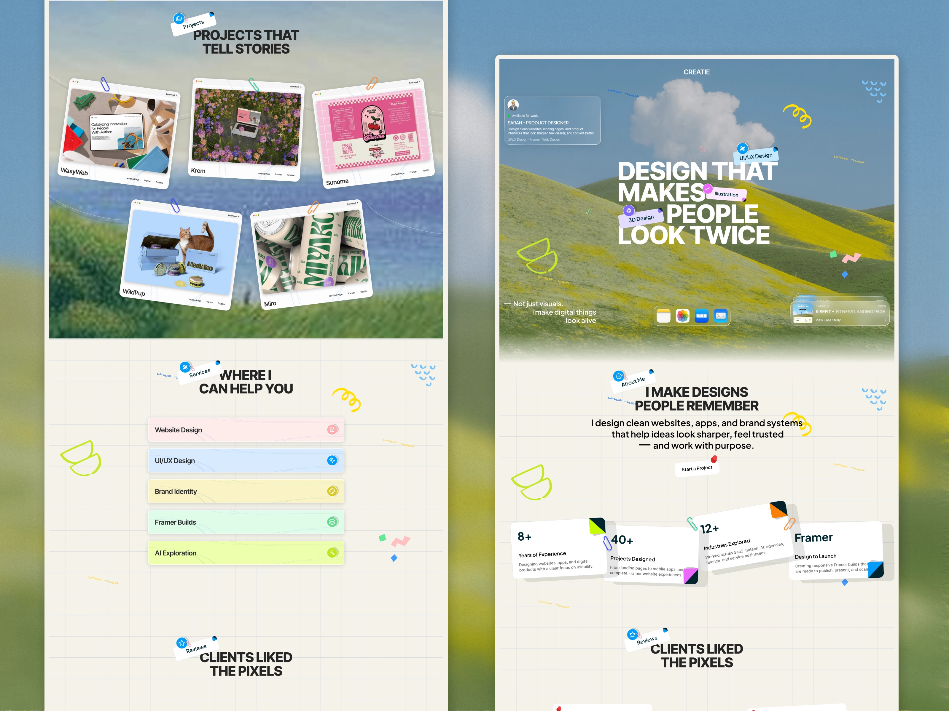 Creatie responsive sections