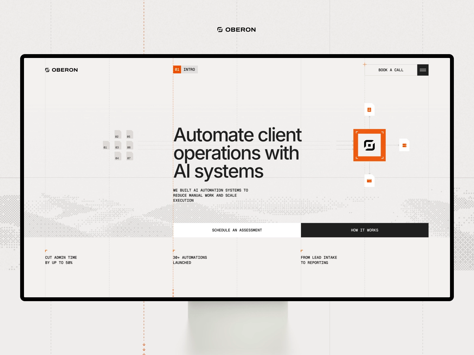 Oberon AI automation agency website
